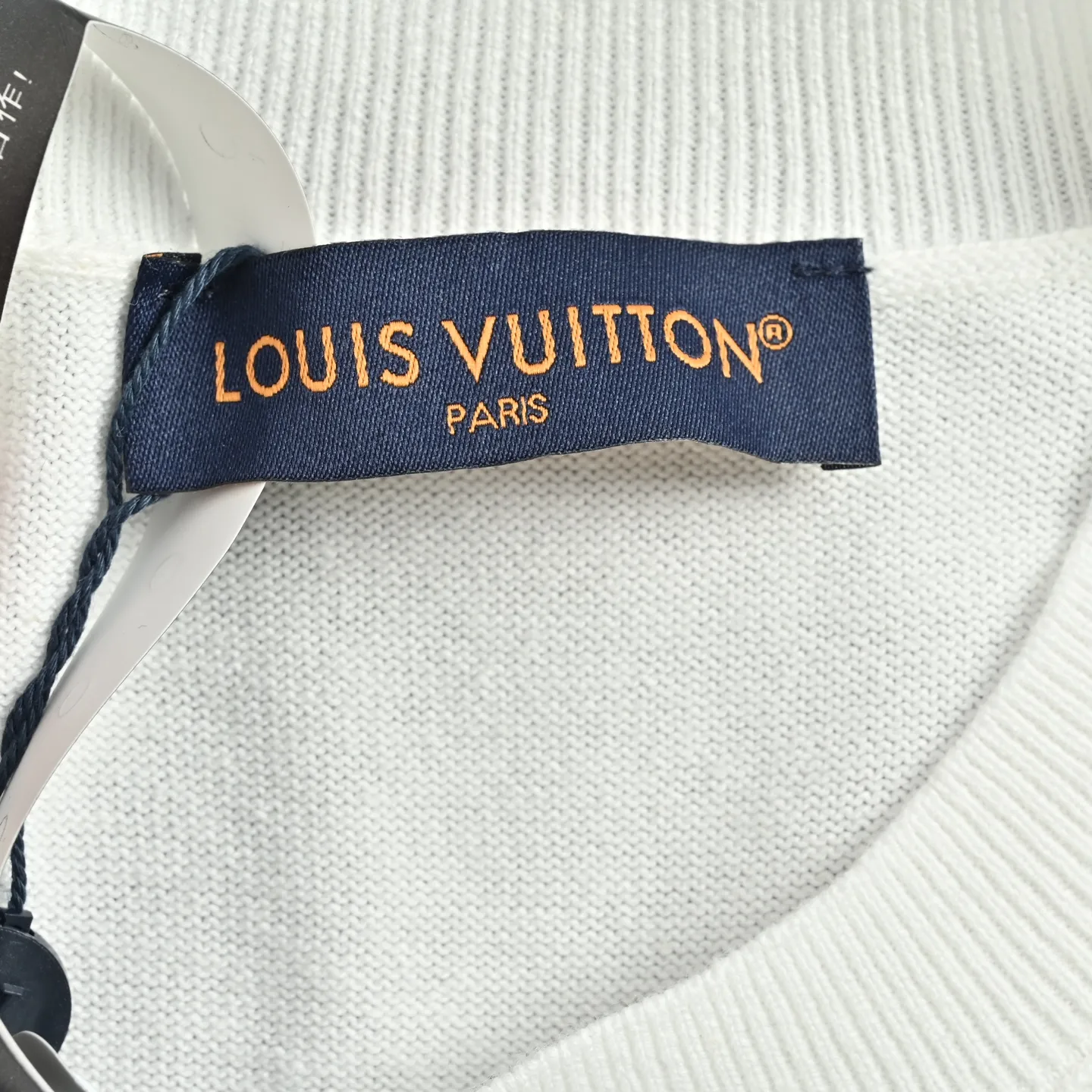 Louis Vuitton/Louis Vuitton Nigo joint letter embroidery jacquard pattern knitted short sleeves